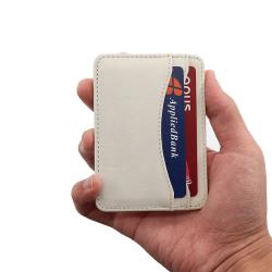 Designer leather card wallet holder business credit card holder leather slim card holder