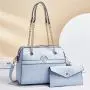 A Set Of Two Newest Diamond Lattice Chain Ladies Hand Bags Fashion Simple Bolsos Mujer Crossbody Bag 2024 Designer Women Bags