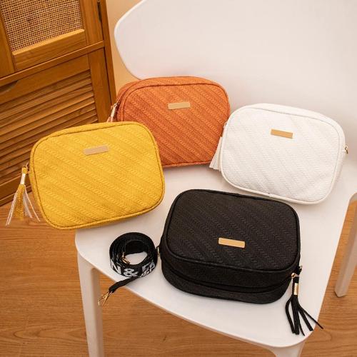 Embossed camera bag new 2024 ladies printed shoulder bag strap female women's crossbody cell phone bag