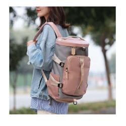 ZR597 Luggage Bag Printed Logo Sport Travel Swimming Bag Sneaker Organizer Waterproof Duffle Bag Team Players Fitness Backpack