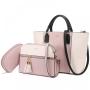 LOVEVOOK 2021 New Arrivals OEM ODM Custom Logo PU Leather 3 pcs Tote Bags Sets Women Purse and Handbags set Ladies Hand Bags
