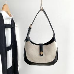 Wholesale Coin Purses Ladies Handbags Fashion Patchwork Women Hand Bags Canvas Shoulder Bag Waxed Canvas Sling Bag