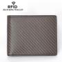 Plain Classic Leather Man Wallets Cards Holder RFID Blocking Slim Simple Wallets for Men Wholesale Money Clip