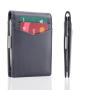 Custom leather money clip wallet leather slim wallet RFID smart wallet with money clips