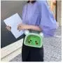 China Factory Customized PU Ita Bag Fashion Cartoon Small Chain Purse Lovely transparent PVC window shoulder bag