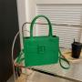 2023 New Fashion High Capacity Shoulder Bag Women's Solid Color Crossbody Bag PU Leather Thread Crossbody Bags For Women