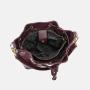 2024 Wholesale Nylon PU Leather Shoulder Bag For Women Drawstring Bucket Purse