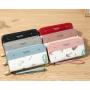 ZR506 Women's Wallet Long Handbag PU Double-layer Zipper Coins Wallet Purse Stylish Contrast Color Mobile Phone Bag Card Holder