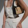 Custom Mini Purses And Handbags Napa Leather And Straw Woven Shoulder Bags Fashion Classic Style Beach Bags