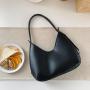 Fashion Factory Outlet Korean Bags Large Capacity Women Simple Underarm Shoulder Bag Ladies PU Leather Hand Bags
