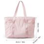 ZF101 Ladies Daily Tote Bag Nylon Leisure Sports Travel Shoulder Bag Can Put Yoga Mat Handbag Waterproof