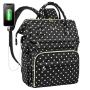 Lovevook 2024 Polka Dots Student School Backpack Luxury Computer Work Bags Large 15.6 inch Cute Laptop Backpack for Women Girls