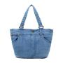 2024 Custom Fashion Women Jean Tote Shoulder Bag With Denim Pants Design