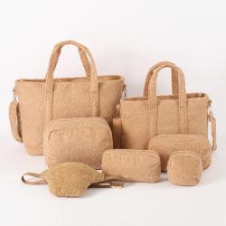 RTS Low Moq Wholesale Custom Sherpa Outdoor Pink Gym Bag Travel Luggage Bags Kids Duffle Bag