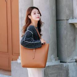 New Designer Luxury Classic Manufacturer Business Women's Tote Bags Custom Reusable Vegan PU Leather Fashion Shopping Bag