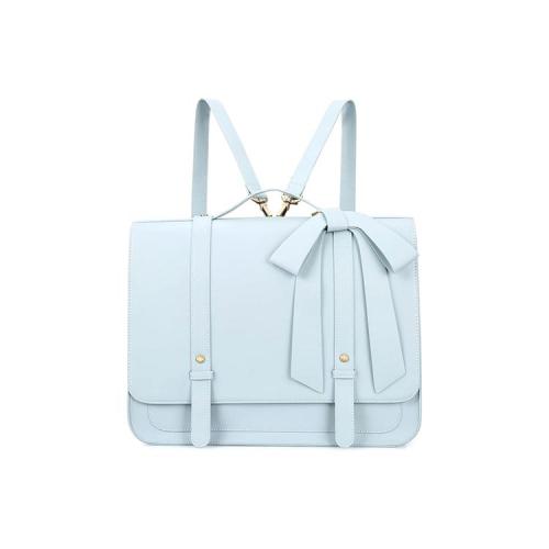 2021 Baby Blue British Style Women Vegan Handbags And Bow Design  Female Shoulder Bag Backpack  Handbags