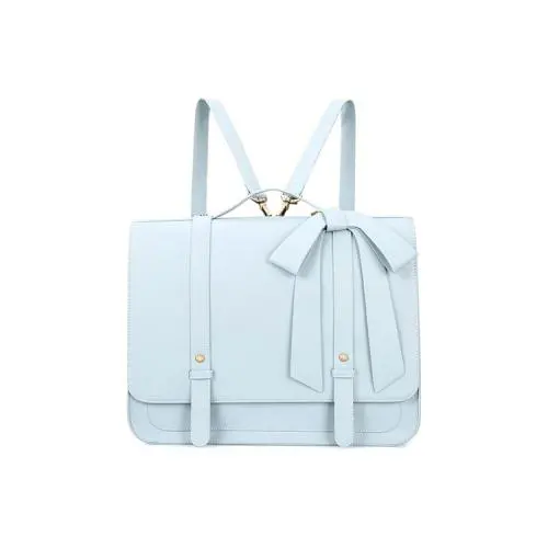 2021 Baby Blue British Style Women Vegan Handbags And Bow Design  Female Shoulder Bag Backpack  Handbags