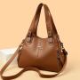 High Quality Leather Handbag Casual Crossbody Bags for Women 2024 New Large Capacity Shoulder Bags Ladies Travel Tote Bag