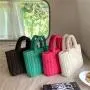 Custom Luxury Stripe Wadding Designer Tote Bag Fashion Handbags Big Hand Bags Ladies Nylon Shopping Bag for Women