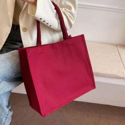 High School Class Single Shoulder Tote Bag Women'S New Fashion All-In-One Large Capacity Portable Canvas Bag