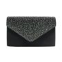 HOT Classical Wedding Party Silk Evening Bag Rhinestone Clutch Purses for Women Ladies Handbag Clutch Bags chain shoulder bag