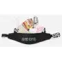HR047 Newest Fashion Travel Waist Bag Elastic Woven Oxford Zipper Reflective Bag Outdoor Running Anti Water Phone Storage Bag