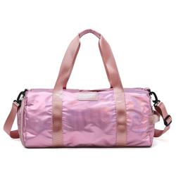 Women Overnight Gym Duffle Bag Lightweight Foldable Weekender Travel Sport Athletic Luggage Bag With Dry Wet Shoe Compartment
