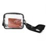 new design full transparent shoulder bag custom Ita bag clear PVC messenger bag for display pins