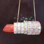 2023 New lipstick diamond evening bag Europe and America Banquet party full of diamonds lipstick women's bag