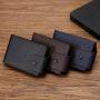 ZX097 New Personality Business Card Set Card Case Clip Credit PU leather Thin Case Small Wallet Business Card Holder Case