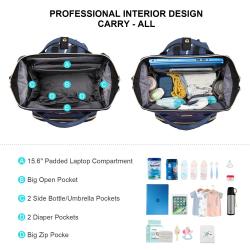 LOVEVOOK Custom Baby Care Nappy Changing Bags, Large Diaper Bags Backpack Maternity Backpack for Mom Backpack Baby Diaper Bag