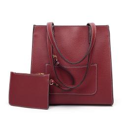 High Quality Custom PU Leather Tote Bag For Women Top Fashion Business Waterproof Shopping Ladies Tote Bag