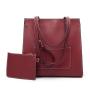 High Quality Custom PU Leather Tote Bag For Women Top Fashion Business Waterproof Shopping Ladies Tote Bag