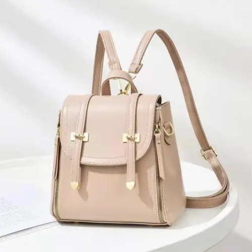 customization fashion artificial leather backpack elegant womens backpack purse leisure shoulder bags