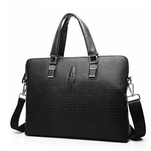 OEM fashion Men's business briefcase genuine leather men  handbag wholesale handbags factory