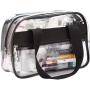 Gelory Clear Makeup Cosmetic Toiletry Organizer Bag Travel Waterproof PVC Transparent Makeup Tote Bag