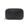 Custom double layer cosmetic bag dopp kit brushes wash bag eco saffiano PU leather make up bags