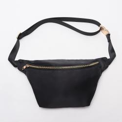 Keymay Popular Stock Fashion Cute Phone Bag Nylon Crossbody Small Large Running Belt Waist Bag Black Fanny Pack Waist Bag