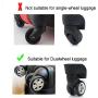 KBW630 Hot Sale Caster Silicone Luggage Wheel Protectors High Quality Silent Noise Reducing Trolley Caster Covers