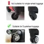 KBW630 Hot Sale Caster Silicone Luggage Wheel Protectors High Quality Silent Noise Reducing Trolley Caster Covers