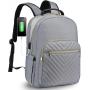 Custom 17.3 Inch Laptop Travel Laptop Backpack Quilted Work Bookbag Lightweight College Business DayBack