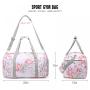 2022 2pcs waterproof Travel Duffel Bags for Women Gym Travel Tote Bag with Shoe Compartment Large Floral Carry on Weekender Bags