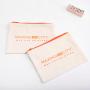 Custom Personalised Printed Canvas Cosmetic Wedding Gift Dust Bag Packaging Jewelry Bag Canvas Zipper Bag