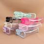 Keymay Stock Multi Colors TSA Approved Toiletry Bag Clear Travel Bags With Snap Zipper Case Organizer Storage Clear Cosmetic Bag