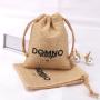 High Quality Jute Drawstring Coffee Tea Packing Bag Custom Logo Recycled Jute Gift Dust Bag