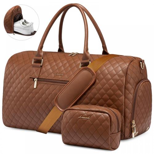 Large Lightweight Luggage Gym Sports Storage Water Resistant PU Leather Travel Duffel Bag Tote Casual Crossbody Bags Travel Bag