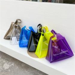 Wholesale PVC Transparent Travel Shopping Bag Large Capacity One Shoulder Tote Beach Bag
