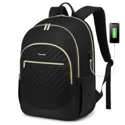 LOVEVOOK Water Resistant College School Student Bookbag Anti Theft Work Daypack 15.6 Inch Travel Laptop Backpacks for Women Men