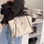 Large capacity new versatile and stylish one shoulder tote bag