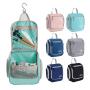 Toiletry bag solid color with hook portable toiletry bag multifunctional travel storage cosmetic bag